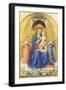 Madonna and Child Enthroned with Angels-null-Framed Premium Giclee Print