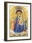 Madonna and Child Enthroned with Angels-null-Framed Giclee Print