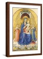 Madonna and Child Enthroned with Angels-null-Framed Giclee Print