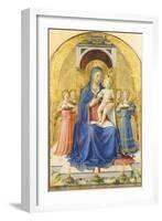 Madonna and Child Enthroned with Angels-null-Framed Giclee Print