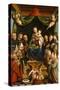 Madonna and Child Enthroned with Saints and Donors, 1552-Bernardino Lanino-Stretched Canvas