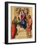 Madonna and Child Enthroned with Saints Mary Magdalen and John the Baptist, c.1523-Giuliano Bugiardini-Framed Giclee Print