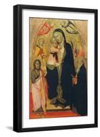 Madonna and Child Enthroned with Saints-Agnolo Gaddi-Framed Giclee Print