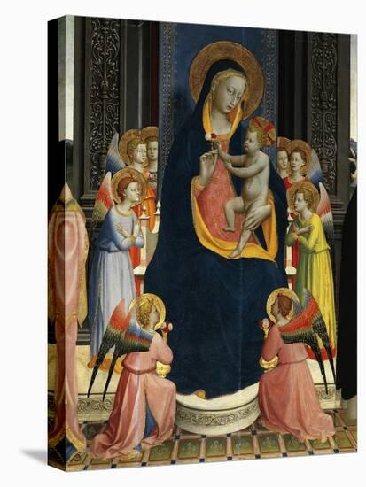 Madonna and Child Enthroned with Saints-Giovanni Da Fiesole-Stretched Canvas