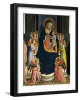 Madonna and Child Enthroned with Saints-Giovanni Da Fiesole-Framed Giclee Print