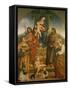 Madonna and Child Enthroned with Saints-null-Framed Stretched Canvas