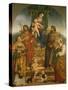 Madonna and Child Enthroned with Saints-null-Stretched Canvas