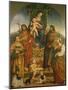 Madonna and Child Enthroned with Saints-null-Mounted Giclee Print