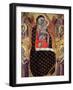 Madonna and Child Enthroned with Six Angels-Allegretto Nuzi-Framed Giclee Print