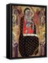 Madonna and Child Enthroned with Six Angels-Allegretto Nuzi-Framed Stretched Canvas