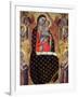 Madonna and Child Enthroned with Six Angels-Allegretto Nuzi-Framed Giclee Print