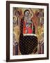 Madonna and Child Enthroned with Six Angels-Allegretto Nuzi-Framed Giclee Print