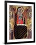 Madonna and Child Enthroned with Six Angels-Allegretto Nuzi-Framed Giclee Print