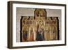 Madonna and Child Enthroned with St James, St Luke the Evangelist, St Peter and John Baptist, 1350-Taddeo Gaddi-Framed Giclee Print