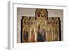 Madonna and Child Enthroned with St James, St Luke the Evangelist, St Peter and John Baptist, 1350-Taddeo Gaddi-Framed Giclee Print