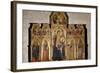 Madonna and Child Enthroned with St James, St Luke the Evangelist, St Peter and John Baptist, 1350-Taddeo Gaddi-Framed Giclee Print