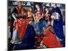 Madonna and Child Enthroned with the Saints, 1483-Domenico Ghirlandaio-Mounted Giclee Print