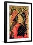 Madonna and Child Enthroned with Two Devout People-Paolo Veneziano-Framed Giclee Print