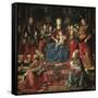 Madonna and Child Enthroned-Domenico Ghirlandaio-Framed Stretched Canvas