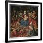 Madonna and Child Enthroned-Domenico Ghirlandaio-Framed Giclee Print