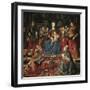 Madonna and Child Enthroned-Domenico Ghirlandaio-Framed Giclee Print