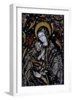 Madonna and Child, Feather Mosaic, Mexico-null-Framed Giclee Print