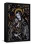 Madonna and Child, Feather Mosaic, Mexico-null-Framed Stretched Canvas