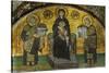 Madonna and Child, Flanked by Emperor Justinian (527-565), Left; and Constantine I (280-337)-null-Stretched Canvas