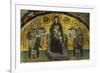 Madonna and Child, Flanked by Emperor Justinian (527-565), Left; and Constantine I (280-337)-null-Framed Giclee Print