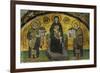 Madonna and Child, Flanked by Emperor Justinian (527-565), Left; and Constantine I (280-337)-null-Framed Giclee Print