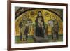 Madonna and Child, Flanked by Emperor Justinian (527-565), Left; and Constantine I (280-337)-null-Framed Giclee Print