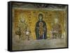 Madonna and Child, Flanked by Empress Irene and Emperor John II Komnenos (1118-1134)-null-Framed Stretched Canvas