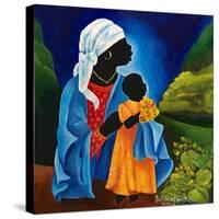 Madonna and child - Flourish-Patricia Brintle-Stretched Canvas