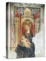 Madonna and Child, Fresco, Church of Santa Maria La Veterana, Bitetto-null-Stretched Canvas