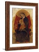 Madonna and Child, from Polyptych Madonna and Child with Saints, 1349-Paolo Veneziano-Framed Giclee Print