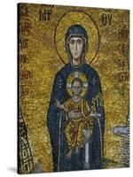 Madonna and Child, from the Votive Mosaic in the South Gallery, Byzantine, 12th Century-null-Stretched Canvas