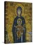 Madonna and Child, from the Votive Mosaic in the South Gallery, Byzantine, 12th Century-null-Stretched Canvas