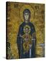 Madonna and Child, from the Votive Mosaic in the South Gallery, Byzantine, 12th Century-null-Stretched Canvas