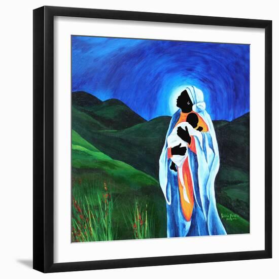 Madonna and child - Hope for the world, 2008-Patricia Brintle-Framed Premium Giclee Print