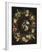 Madonna and Child in a Garland of Flowers, C.1625-Jan Brueghel and Hendrik van Balen-Framed Giclee Print