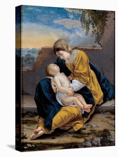 Madonna and Child in a Landscape, 1621-1624-Orazio Gentileschi-Stretched Canvas