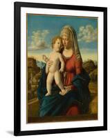 Madonna and Child in a Landscape, c.1496-1499-Giovanni Battista Cima Da Conegliano-Framed Giclee Print