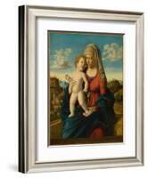 Madonna and Child in a Landscape, c.1496-1499-Giovanni Battista Cima Da Conegliano-Framed Giclee Print