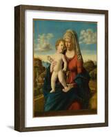 Madonna and Child in a Landscape, c.1496-1499-Giovanni Battista Cima Da Conegliano-Framed Giclee Print