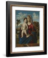 Madonna and Child in a Landscape, c.1496-99-Giovanni Battista Cima Da Conegliano-Framed Giclee Print