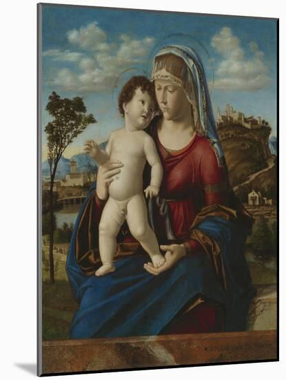 Madonna and Child in a Landscape, c.1496-99-Giovanni Battista Cima Da Conegliano-Mounted Giclee Print