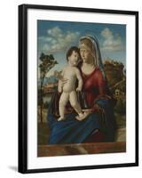 Madonna and Child in a Landscape, c.1496-99-Giovanni Battista Cima Da Conegliano-Framed Giclee Print