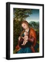 Madonna and Child in a Landscape, c.1518-Lucas, The Elder Cranach-Framed Giclee Print