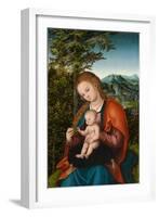 Madonna and Child in a Landscape, c.1518-Lucas, The Elder Cranach-Framed Giclee Print