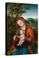 Madonna and Child in a Landscape, c.1518-Lucas, The Elder Cranach-Stretched Canvas